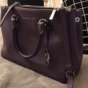 Michael Kors Sutton Purple Satchel Handbag
